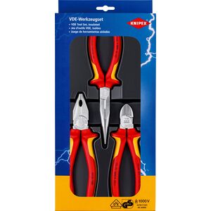 Knipex szczypce izolowane zestaw 3-sztuki (00 20 12)