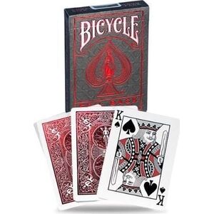 Bicycle Karty Metalluxe czerwone