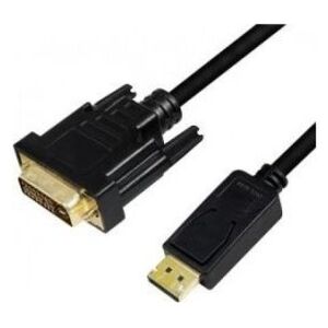 Kabel LogiLink DisplayPort - DVI-D 1m czarny (CV0130)