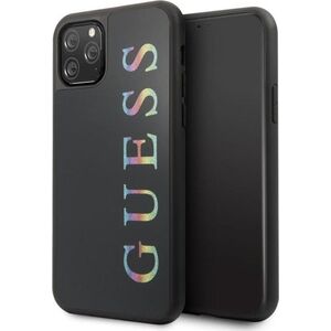 Guess Guess iPhone 11 Pro Max GUHCN65LGMLBK czarny hard case Glitter Logo