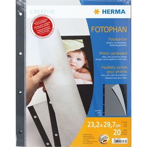 Herma Album Photo Carton black 20 Sheets 7577