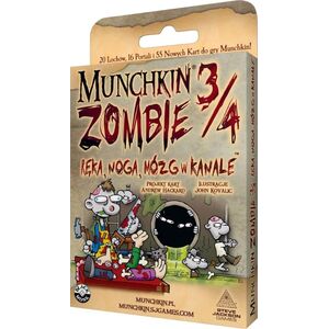 Black Monk Munchkin Zombie 3/4 Ręka, Noga, Mózg w kanale