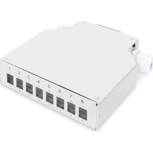 Digitus Assmann DIN RAIL SPLICE BOX/FOR 8 LC/DX COUPLERS