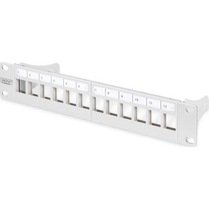 Digitus Patch panel 10" 1U 12x slot keystone Szary (DN-91419)