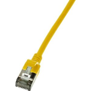 LogiLink LogiLink Patchkabel CAT6A STP TPE SlimLine gelb 0,5m