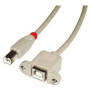 Kabel USB Lindy USB-B - 0.5 m Beżowy (31800)