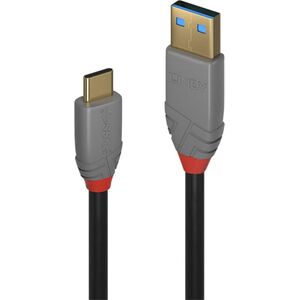 Kabel USB Lindy USB-A - USB-C 1.5 m Szary (36912)