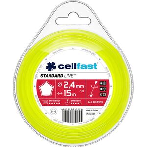 Cellfast żyłka tnąca standard 2,7mm / 15m gwiazdka (35-026)