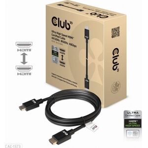 Kabel Club 3D Kabel Club3D CAC-1373 Ultra High Speed HDMI Certified Cable 4KK 120Hz, 8K60Hz 48Gbps M/M 3 m (CAC-1373)