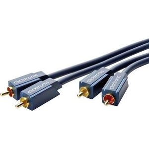 Kabel Clicktronic RCA (Cinch) x2 - RCA (Cinch) x2 0.5m granatowy (CLICK70376)