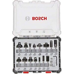 Bosch BOSCH ZESTAW FREZÓW 15szt. UCHWYT 8mm B2607017472