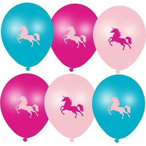 Balony Jednorożec - 28 cm - 6 szt. uniwersalny