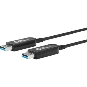 Kabel USB MicroConnect USB-A - USB-A 15 m Czarny (USB3.0AA15BOP)