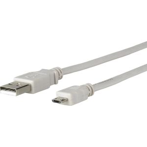 Kabel USB MicroConnect microUSB - USB-A 5 m Szary (USBABMICRO5G)