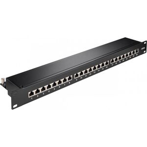 Goobay Patch panel 19" 1U 24x RJ45 STP Kat. 6A (90854)