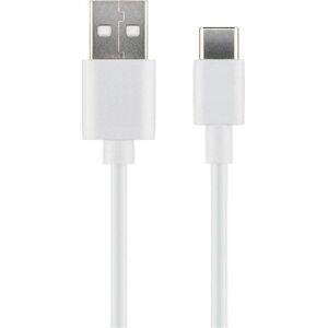 Kabel USB MicroConnect USB-A - USB-C 1 m Biały (USB3.1CCHAR1W)