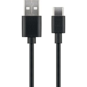 Kabel USB MicroConnect USB-A - 1 m Czarny (USB3.1CCHAR1B)
