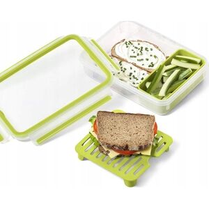 Emsa Emsa Clip&Go Brunchbox 518099 1,2l Transparent/Green