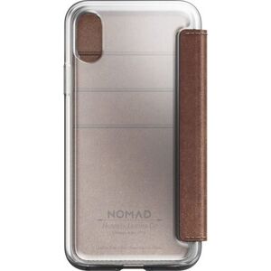 Nomad Nomad Folio Clear Leather Brown iPhone X / Xs