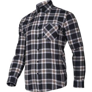 Lahti Pro koszula flanelowa granat-beż, 120G/M2, "3XL" (LPKF23XL)