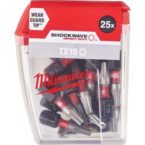 Milwaukee BIT SHOCKWAVE CD TX15 25MM-25SZT.