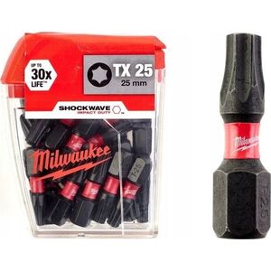 Milwaukee bit udarowy końcówka Shockwave CD Tx25 25mm 25 sztuk (MI4932430880)