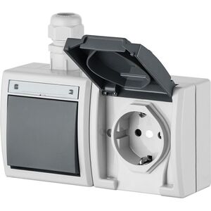 Elektro-Plast AQUANT Gniazdo 2x2P+Z schuko IP65 1245-65