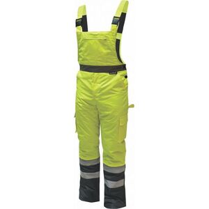 Dedra spodnie ocieplane odblaskowe ogrodniczki rozmiar M, żółte (BH80SO1-M)