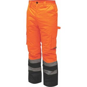 Dedra spodnie ocieplane odblaskowe rozmiar XXL, pomarańczowe (BH80SP2-XXL)