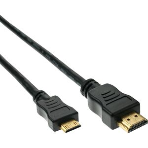Kabel InLine HDMI Mini - HDMI 0.3m czarny (17456P)
