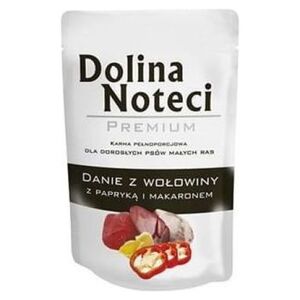 Dolina Noteci DOLINA NOTECI PIES 100g DANIE WOŁOWINA Z PAPRYKĄ I MAKARONEM, saszetka dla ras małych /10