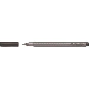 Faber-Castell Cienkopis Grip czarny (10szt)