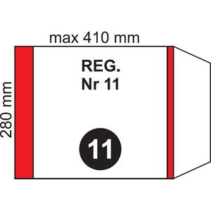 Folplast Okładka na podr regulowana NR 11 (20szt)