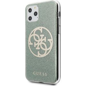 Guess Guess GUHCN65PCUGLKA iPhone 11 Pro Max khaki hard case 4G Circle Glitter