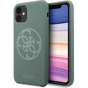 Guess Guess GUHCN58LS4GKA iPhone 11 Pro khaki hard case Silicone 4G Tone On Tone