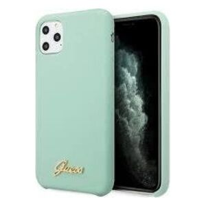 Guess Guess GUHCN65LSLMGG iPhone 11 Pro Max zielony/green hard case Silicone Vintage Gold Logo