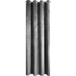 Eurofirany Zasłona Dekoracyjna Euro Pierre Stal 140x250