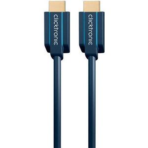Kabel Clicktronic HDMI - HDMI 1m granatowy (40988)
