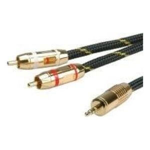 Kabel Roline ROLINE GOLD 3.5mm M - 2x RCA Cable. M/M. 2.5m