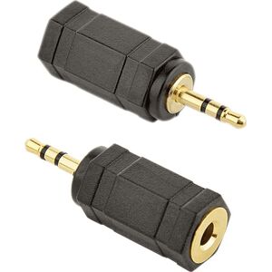 Adapter AV Gembird Jack 2.5mm - Jack 3.5mm czarny (A-3.5F-2.5M)