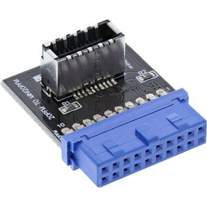 InLine USB 19 pin - USB 20 pin, Czarny (33446B)