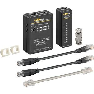 Goobay Tester CAT 5/6 do wtyków RJ11 / RJ12 / RJ45 (93010)