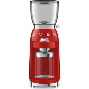 Młynek do kawy Smeg Elektryczny młynek do kawy, czerwony Smeg CGF01RDEU