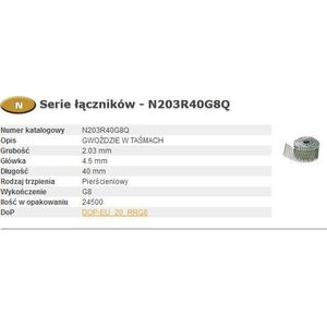 Bostitch BOSTITCH GWOŹDZIE N55  2,03-40 R GAL8 Q () - aw_625751
