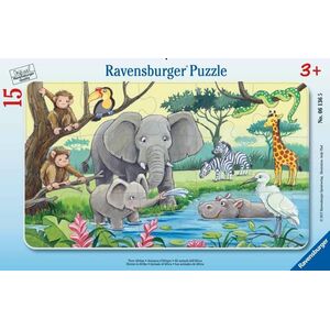 Ravensburger Puzzle 15 Afrykańskie zwierzęta
