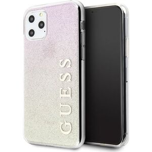 Guess Guess GUHCN65PCUGLGPI iPhone 11 Pro Max różowo-złoty/gold pink hard case Gradient Glitter