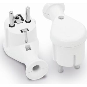 Volteo WTYCZKA KĄTOWA ROZBIERALNA UNI-SCHUKO, 2P+Z 16A, 250V BIAŁA