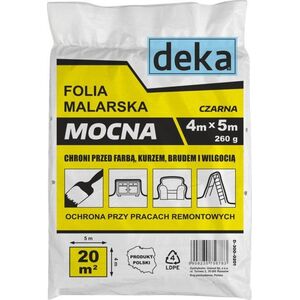Folia malarska EPM FOLIA MALARSKA MOCNA CZARNA 4*5M 300G