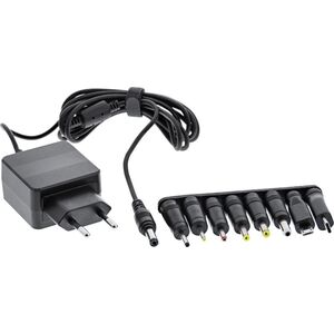 InLine Uniwersalny zasilacz do laptopa - InLine 5V / 15W z 8 wymiennymi wtyczkami - Micro-USB - USB-C