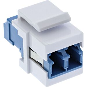 InLine InLine Keystone Światłowodowy Adapter Snap-in biały, duplex LC/LC, SM, ceramiczna tuleja, niebieski